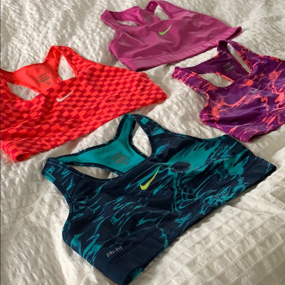 Bundle of 4 Nike sports bras